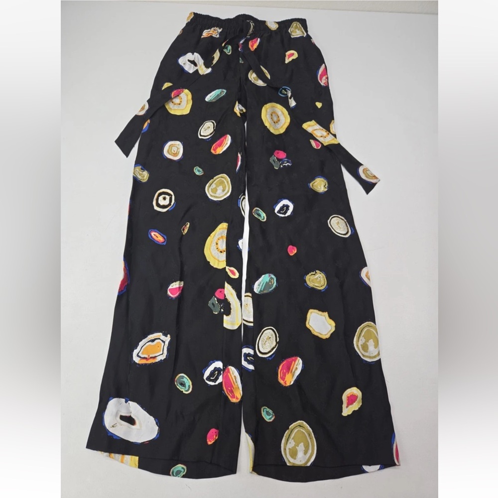 DVF Diane von Furstenberg Denise High Waisted Belted Trouser Size S Womens NEW